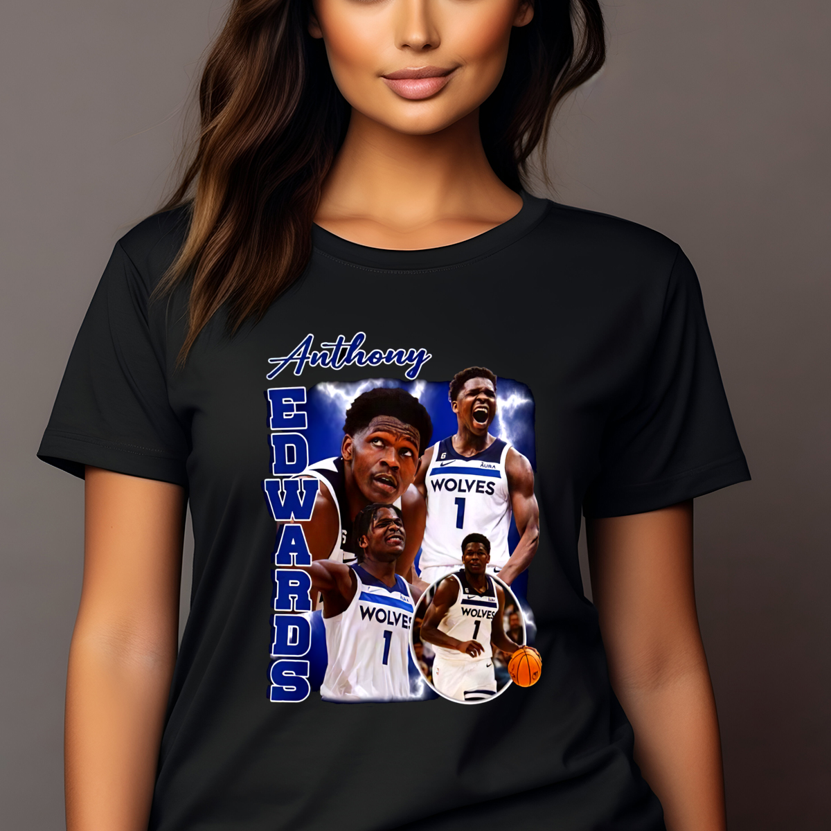 Anthony Edwards Minnesota Timberwolves Bootleg NBA 2024 Shirt ...