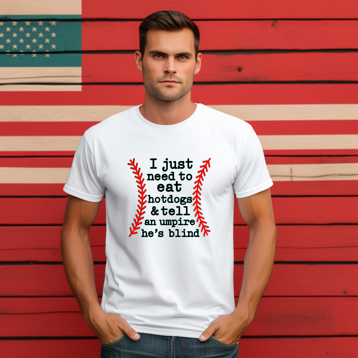 Baseball Mom I Just Need To Eat Hotdogs And Tell An Umpire He Is Blind Shirt