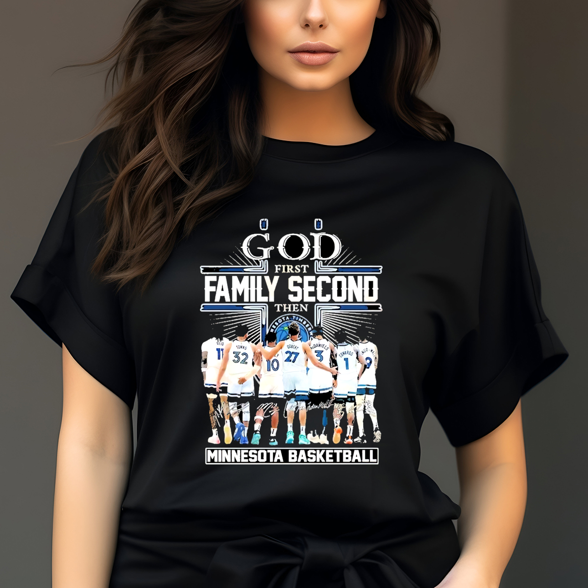 God First Family Second Then Minnesota Timberwolves Basketball 2024 Shirt