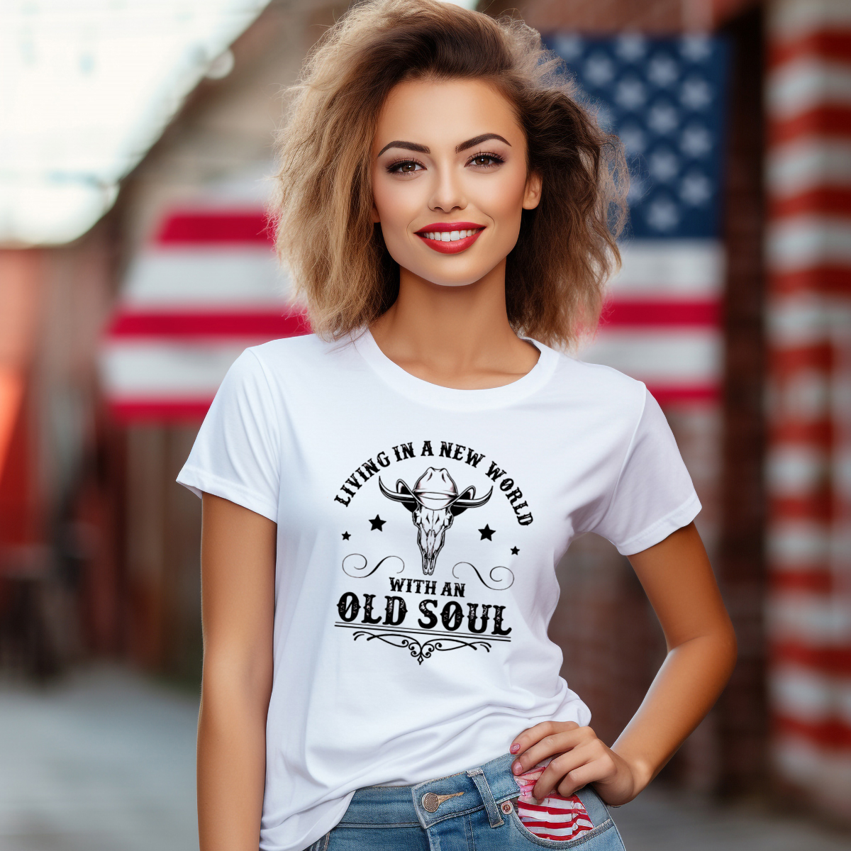 Cowboy Living In A New World With An Old Soul Vintage Shirt