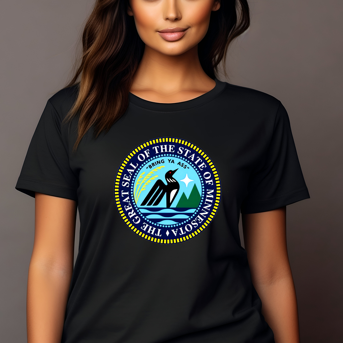 The Great Seal Of The State Of Minnesota Bring Ya Ass Shirt