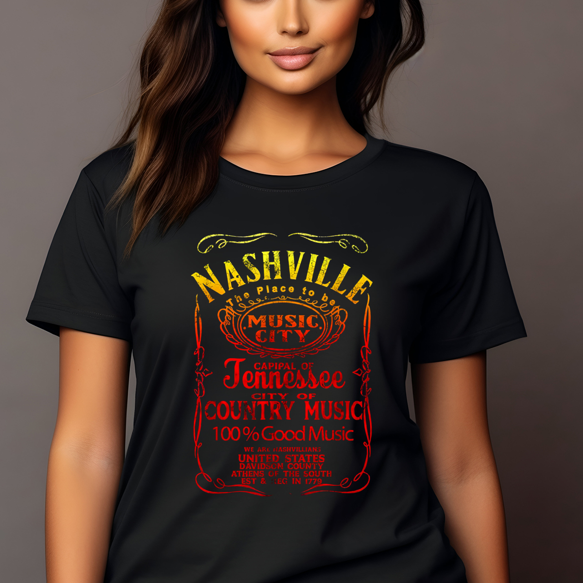 Nashville The Place To Be Music City Capital Of Tennessee City Of Country Music Shirt