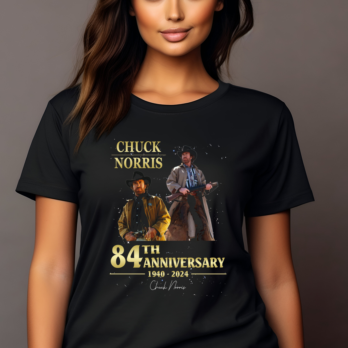 Chuck Norris 84th Anniversary 1940 2024 Signature Shirt