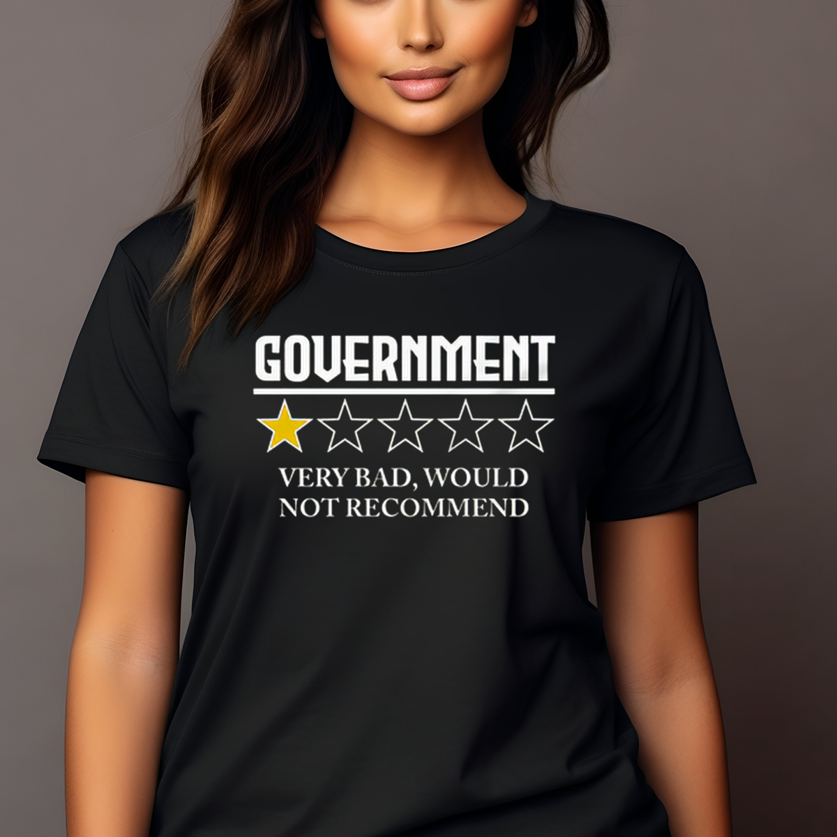 1 Star Government Very Bad Would Not Recommend Shirt
