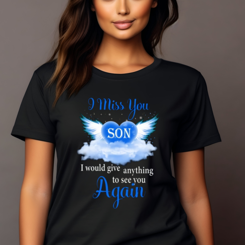 Custom Name I Miss You Son I Would Give Anything To See You Again Shirt
