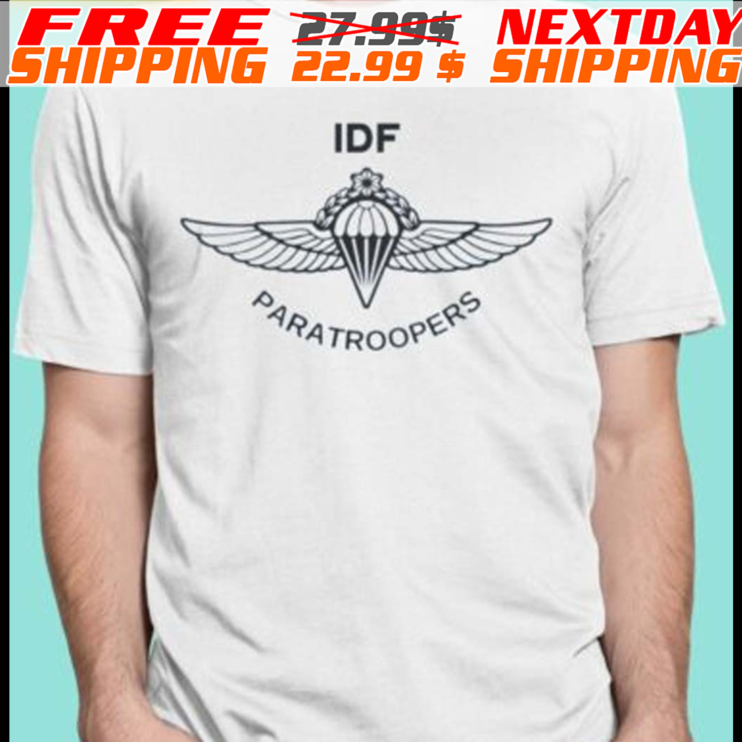 Israeli IDF Paratroopers Symbol Shirt Israeli IDF Paratroopers Symbol Shirt