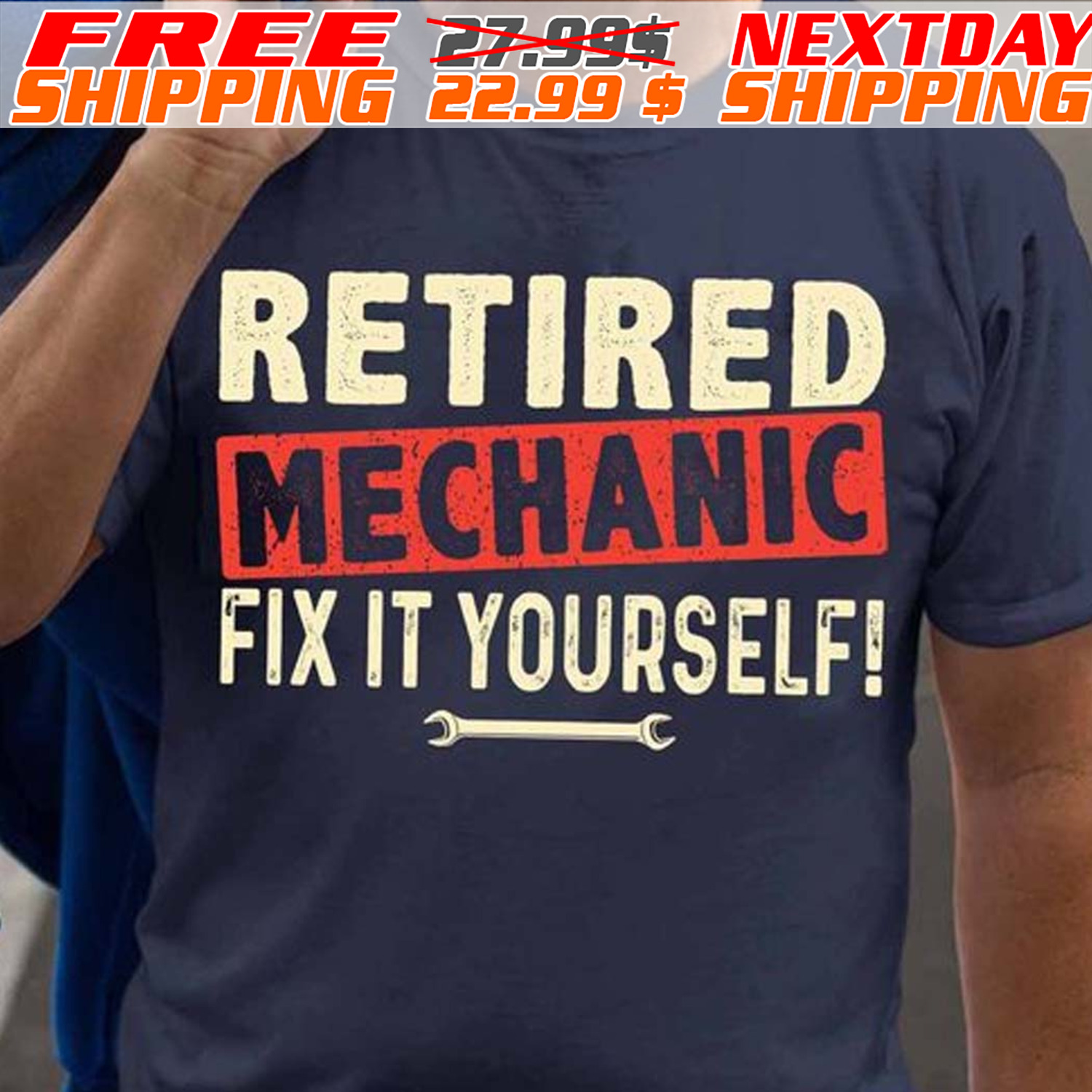 Retired Mechanic Fix It Yourself Shirt