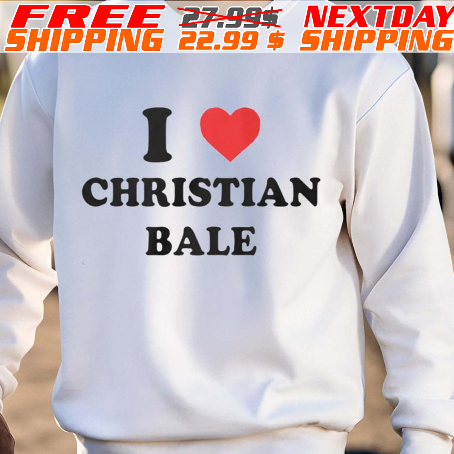 I Love Christian Bale Shirt