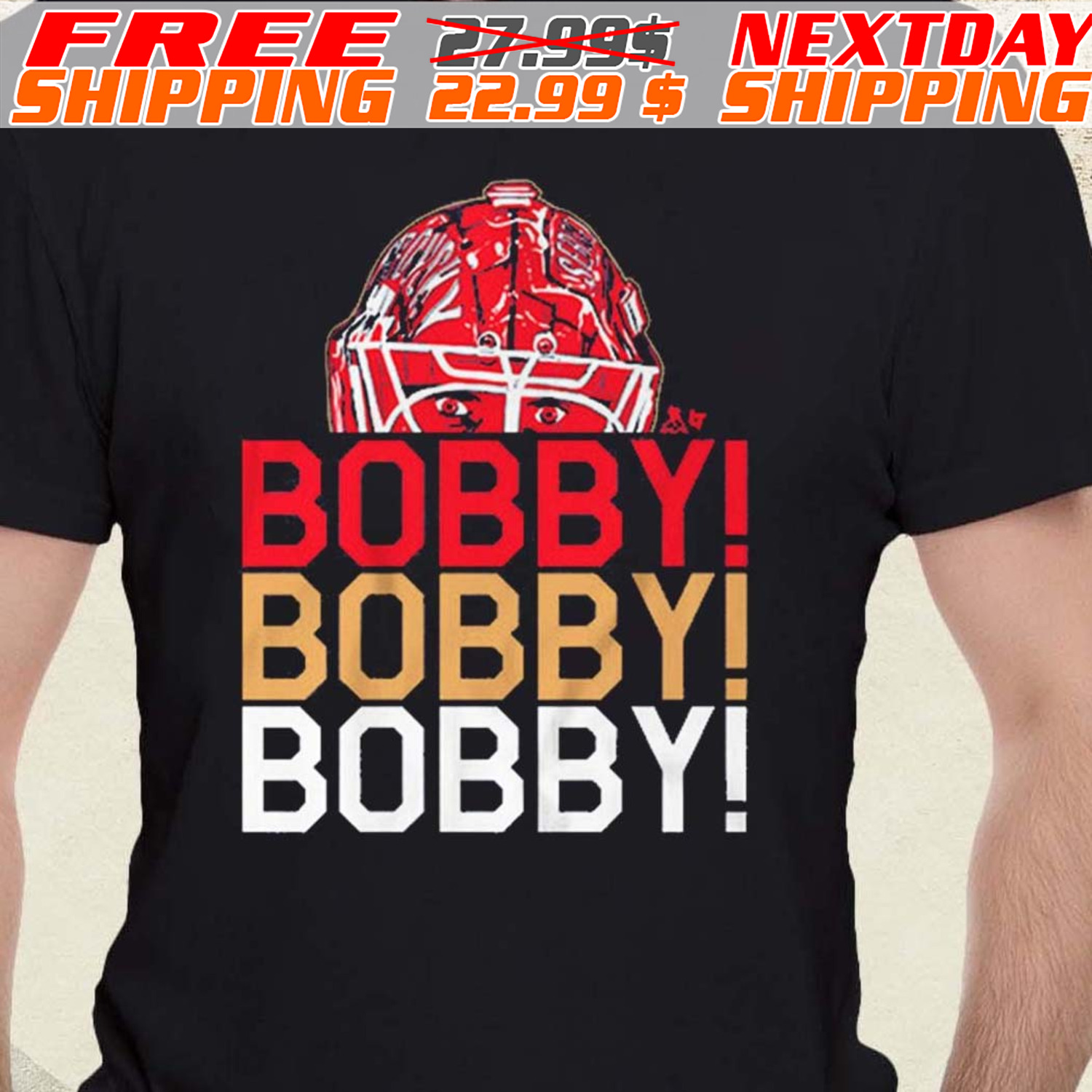 Sergei Bobrovsky Bobby Chant Shirt