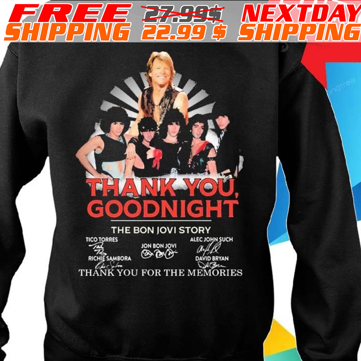 Thank You, Goodnight The Bon Jovi Story Thank You For The Memories Shirt