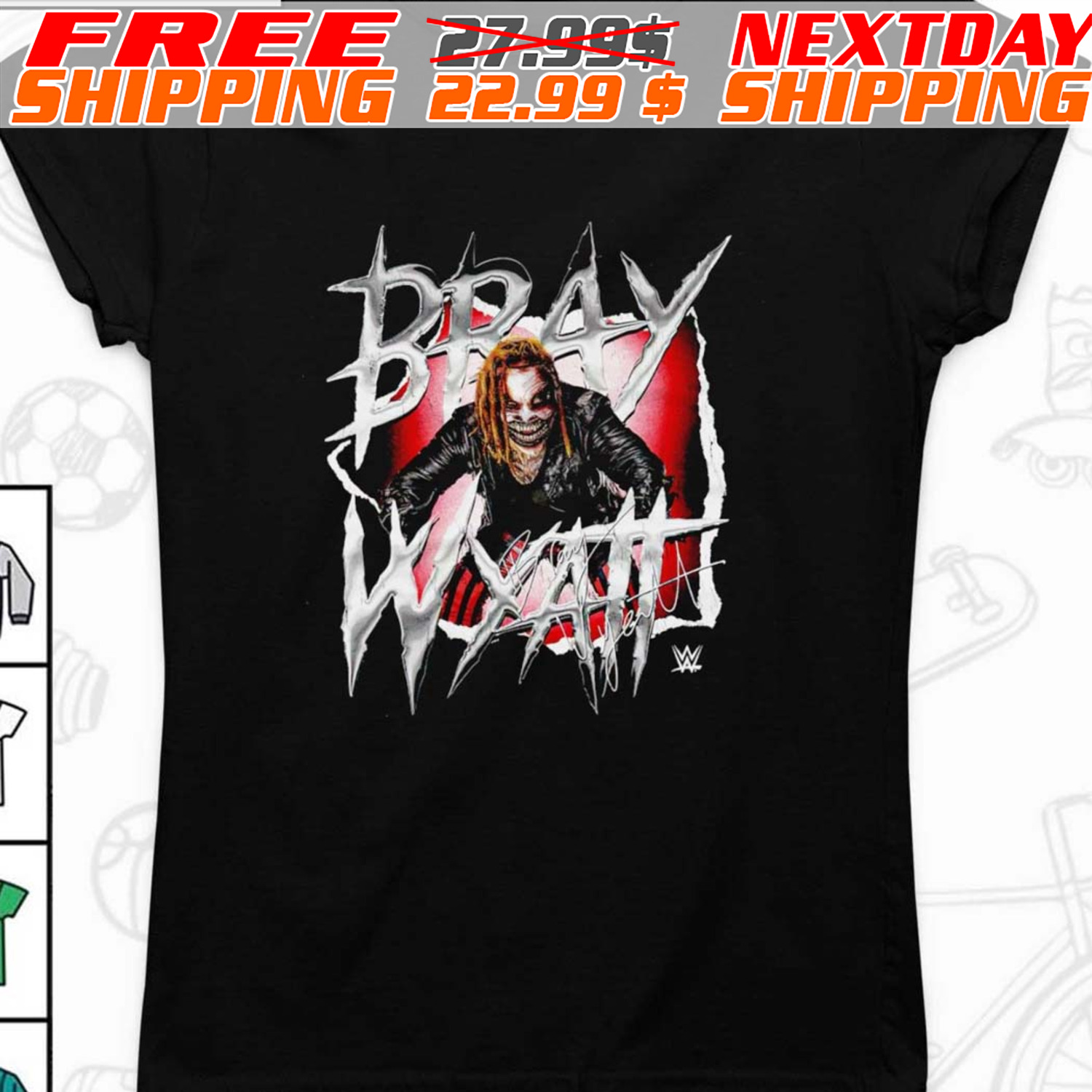 Bray Wyatt Metallic American Wrestler Signature Shirt
