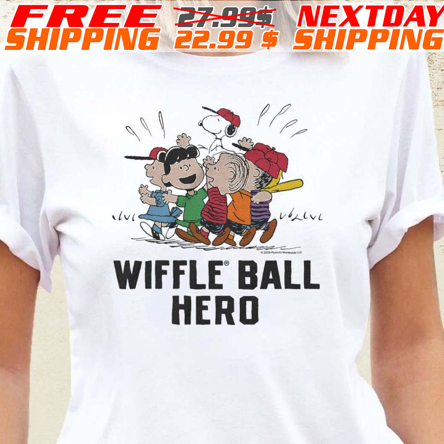 Peanuts X Wiffle Ball Hero Shirt