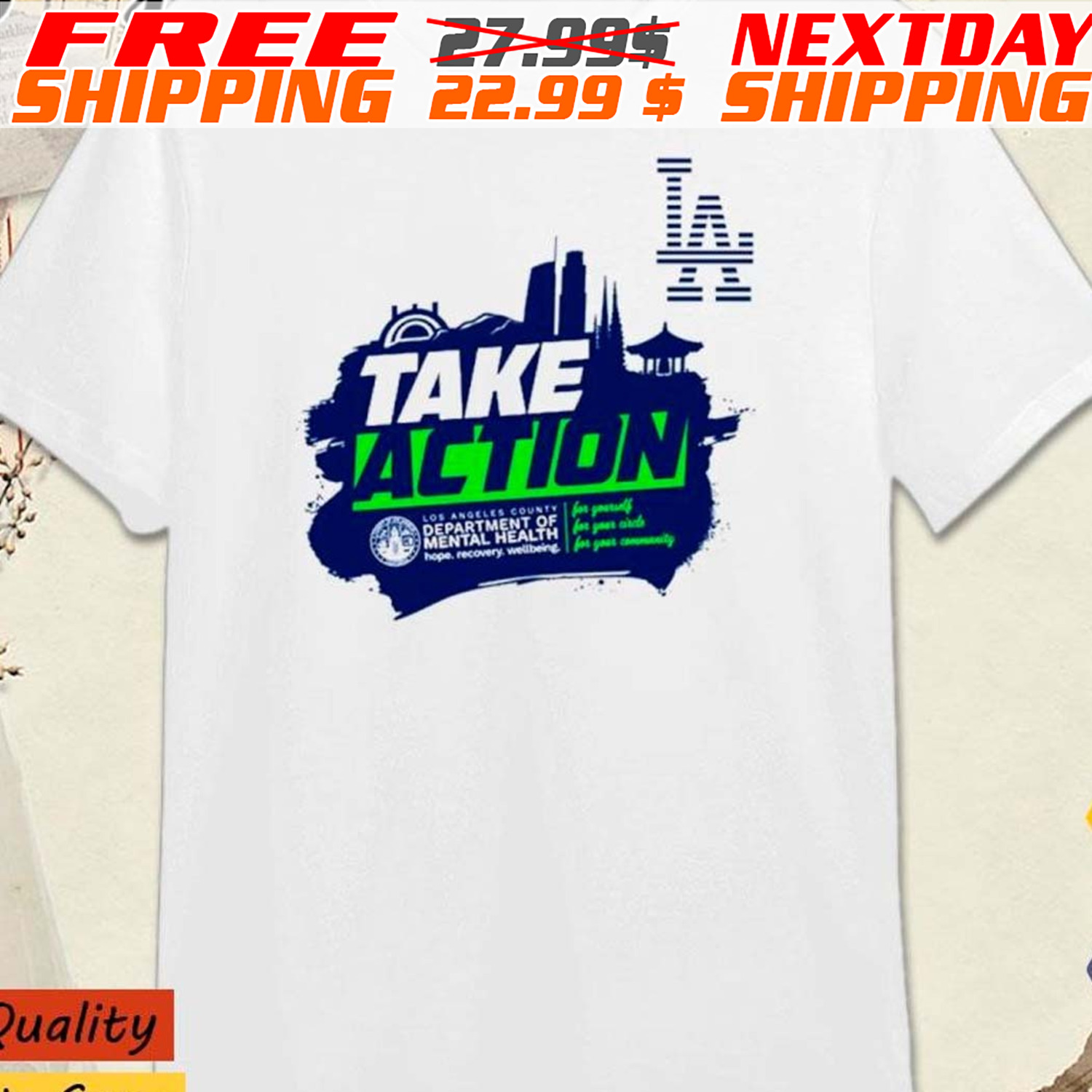 Take Action Los Angeles County Department Of Mental Health shirt