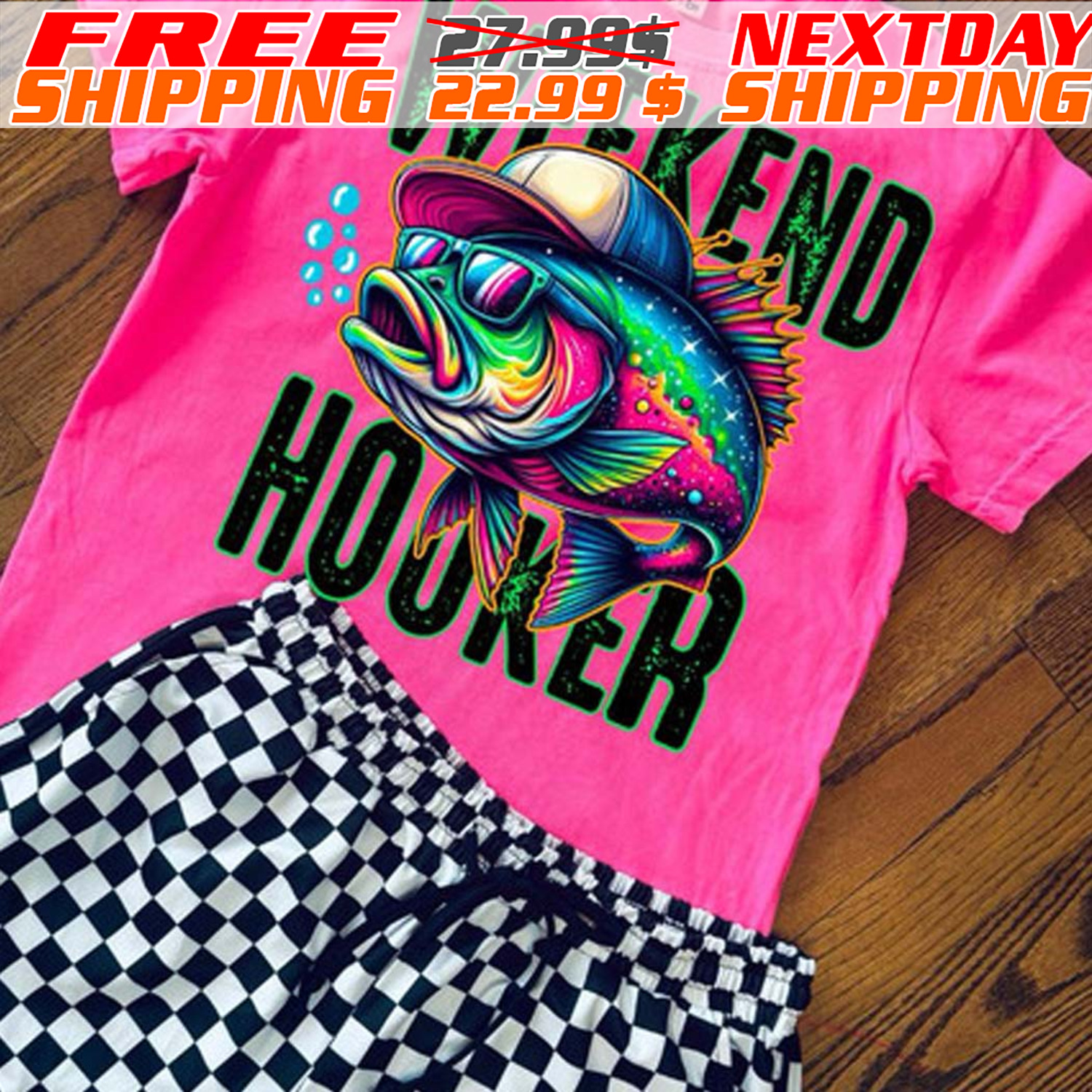 Weekend Hooker Fish Color Shirt