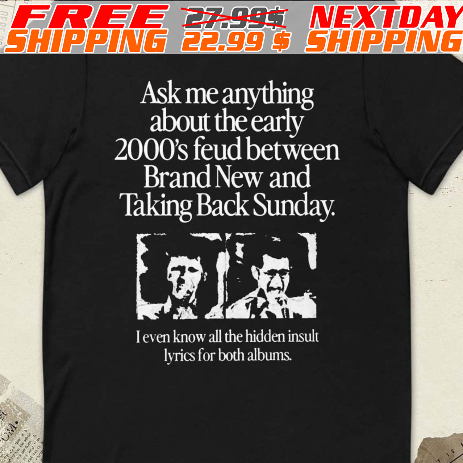 Ask Me Anything About The Early 2000’s Feud Between Brand New And Taking Back Sunday Shirt