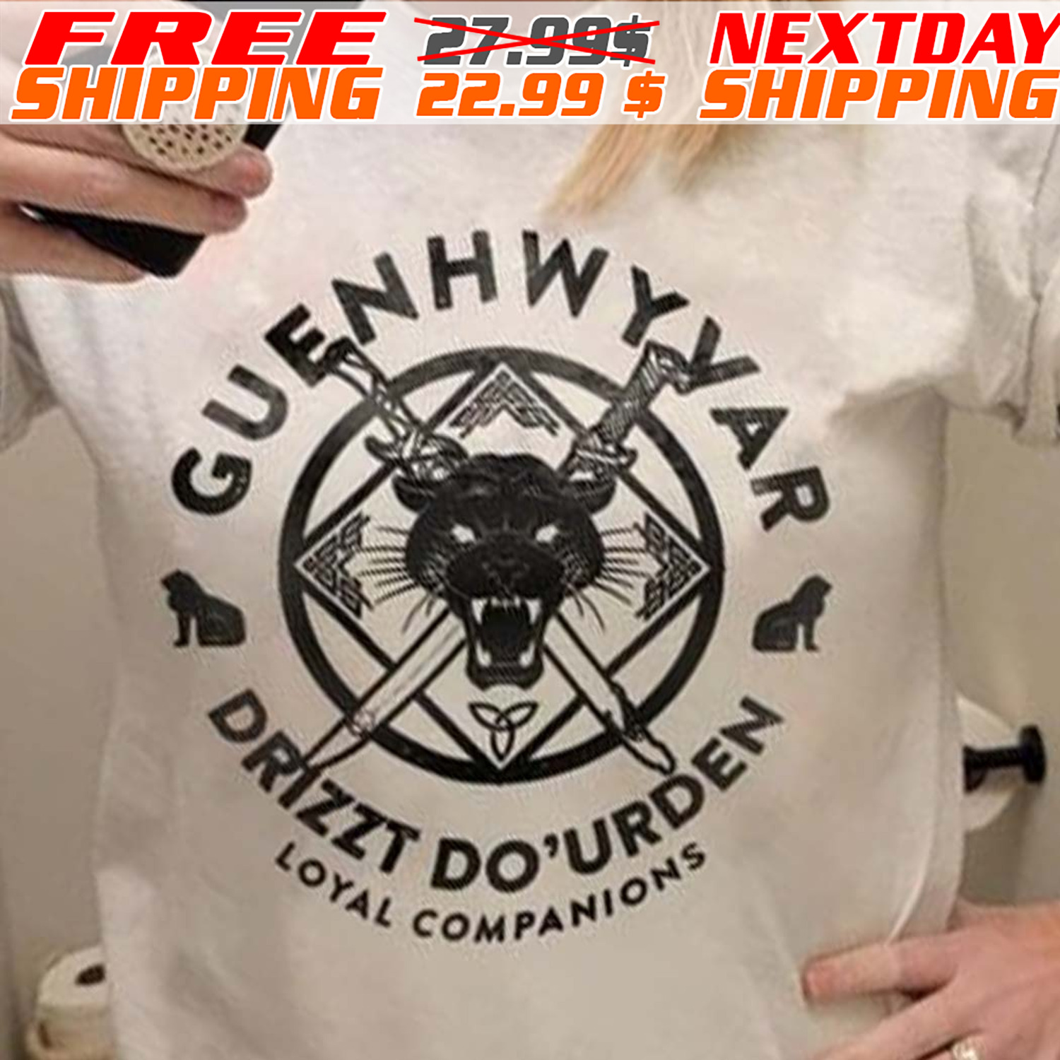 Drizzt Guenhwyvar Companion Panther Shirt