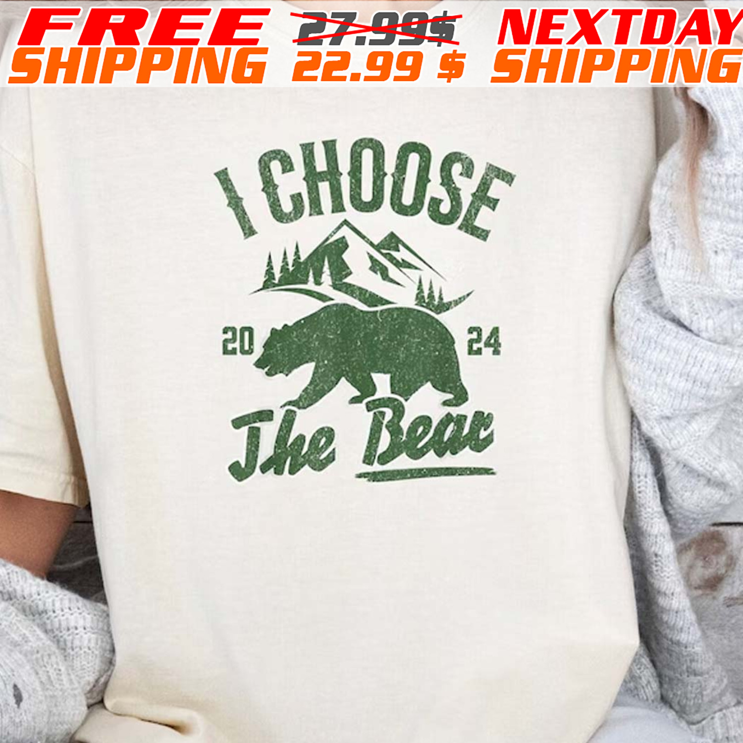 I Choose The Bear 2024 Shirt