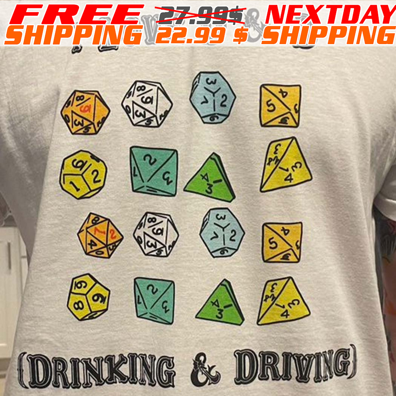 I Love D & D Drinking & Driving Shirt