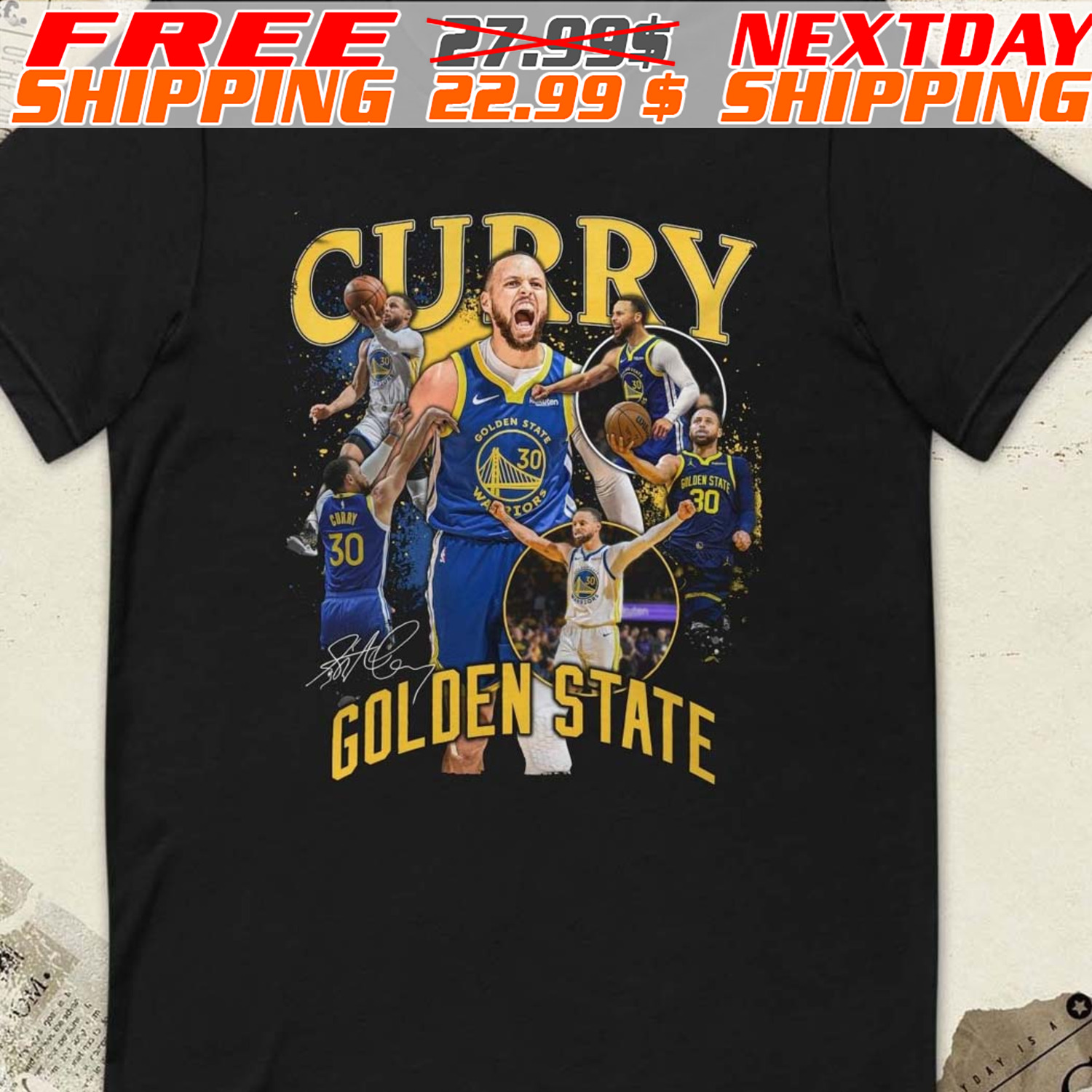 Stephen Curry Golden State Warriors Stadium Essentials Player Crossroads Shirt