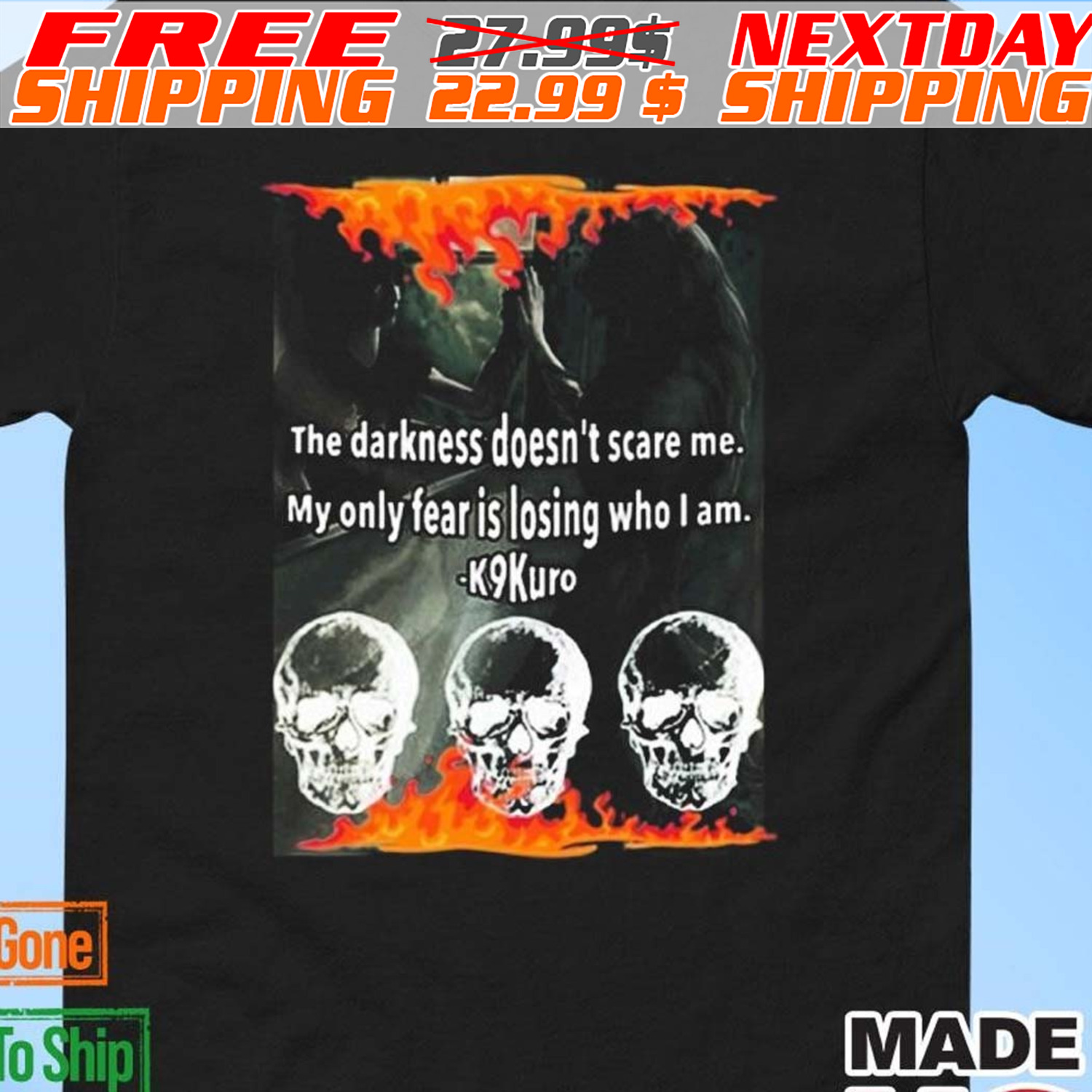 The Darkness Doesn’t Scare Me My Only Fear Is Losing Who I Am Shirt