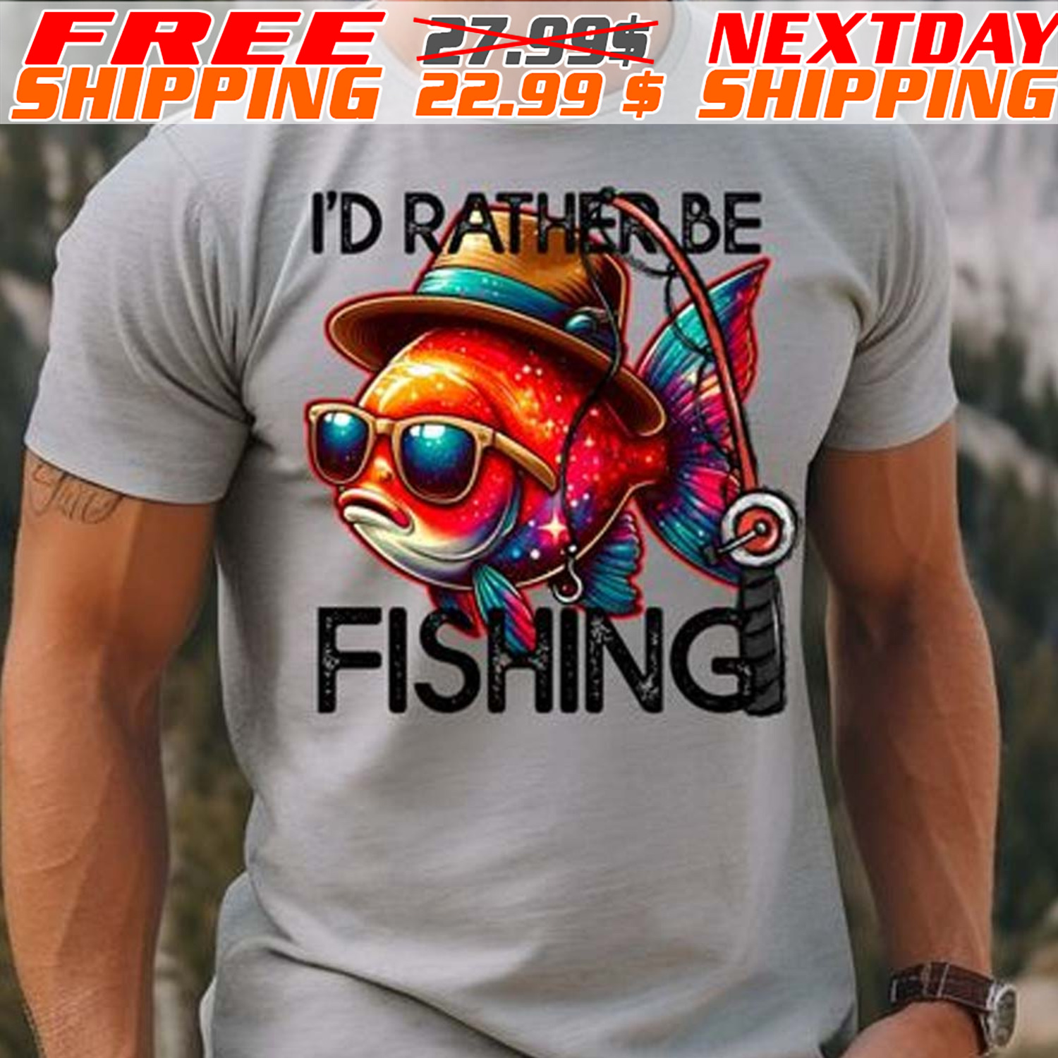 I'd Rather Be Fishing Shirt