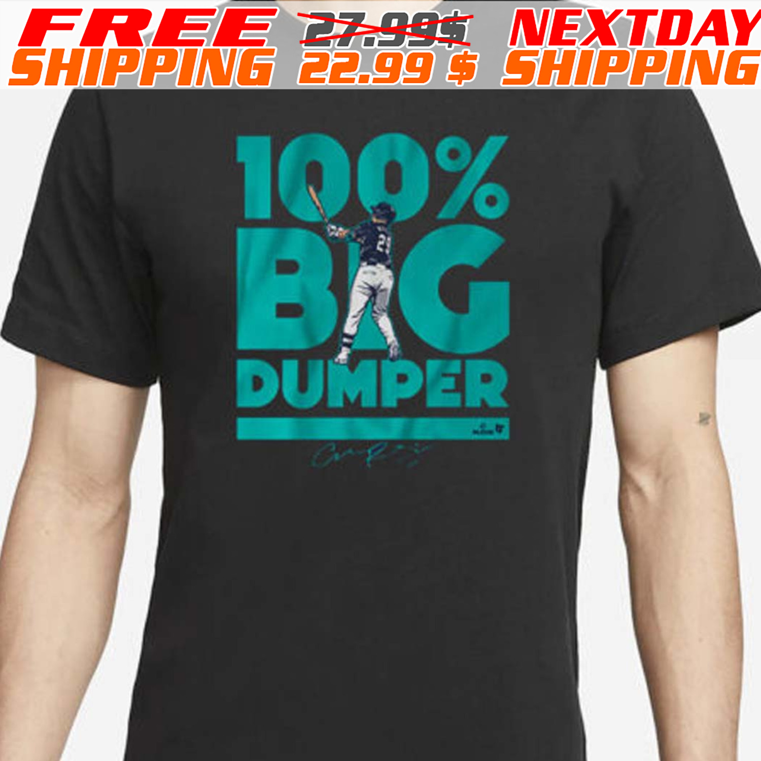 Cal Raleigh 100 Big Dumper Shirt