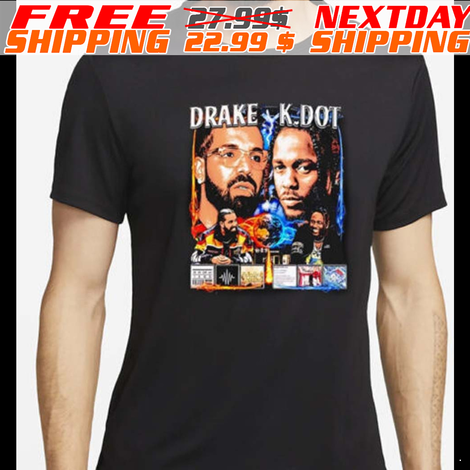 Drake Vs Kdot Graphic Shirt