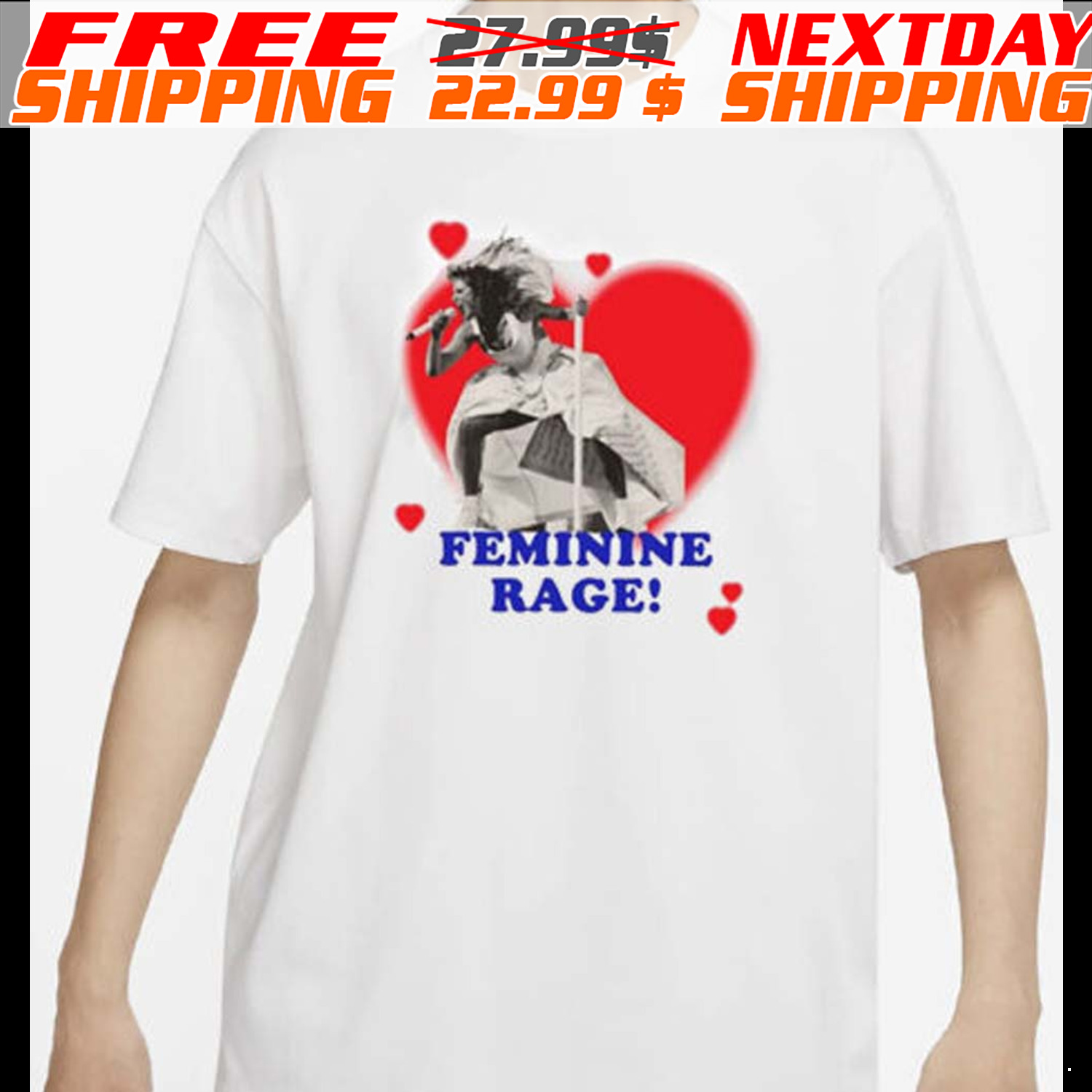 Taylor Feminine Rage The Eras Tour Paris 2024 Shirt