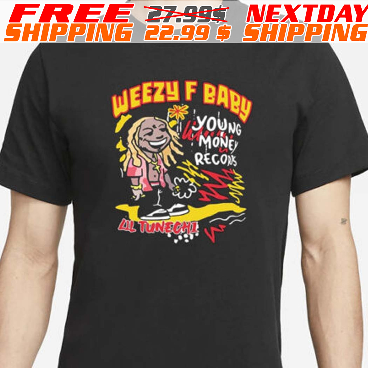 Rick Ross Weezy F Baby Young Money Recons Lil Tunechi Shirt