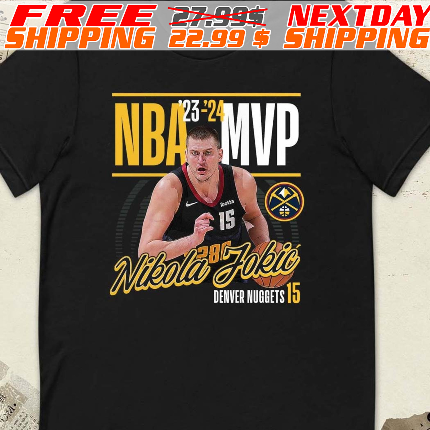 Nikola Jokic Denver Nuggets 2024 NBA MVP Drive And Kick Shirt