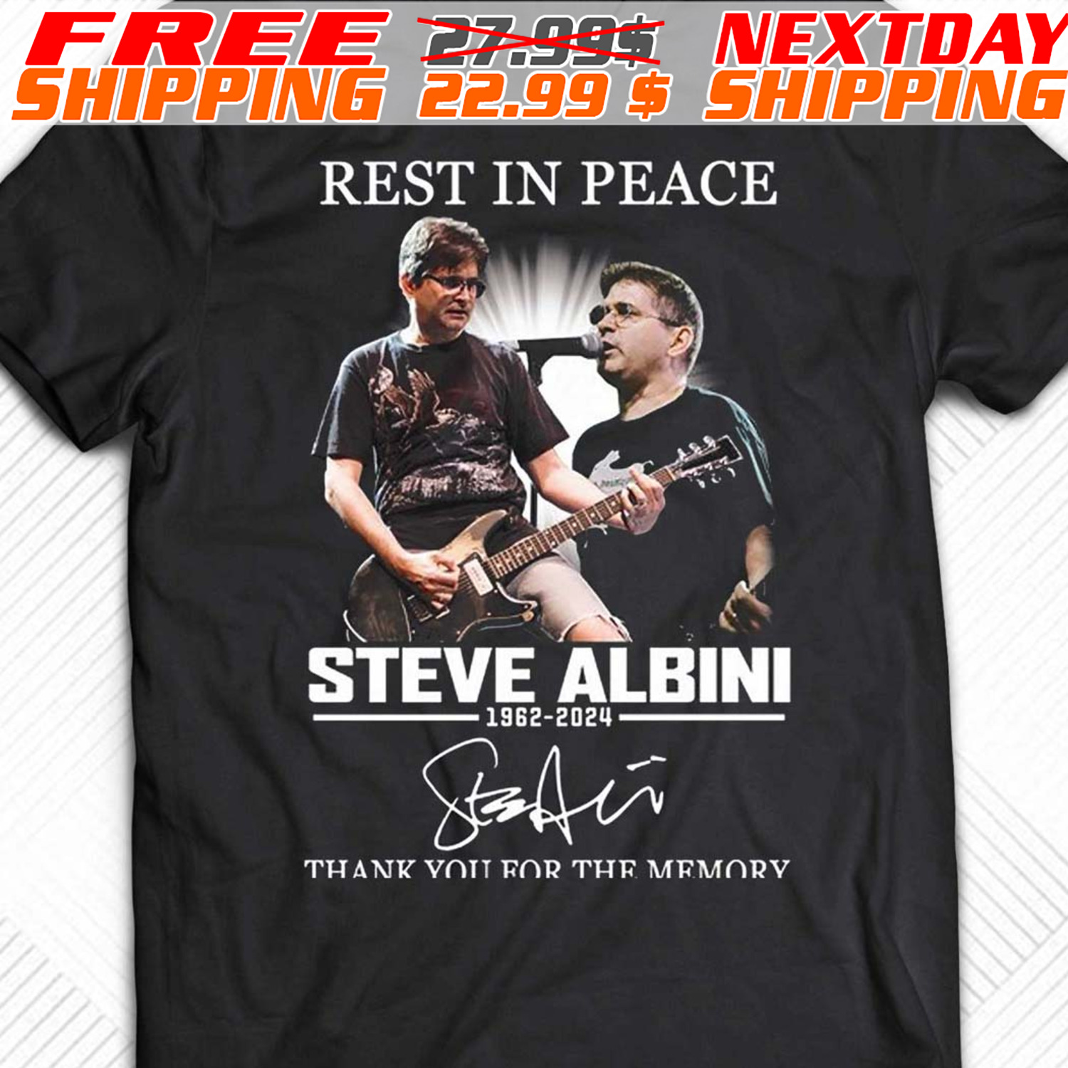Rest In Peace Steve Albini 1962 2024 Thank You For The Memories Shirt