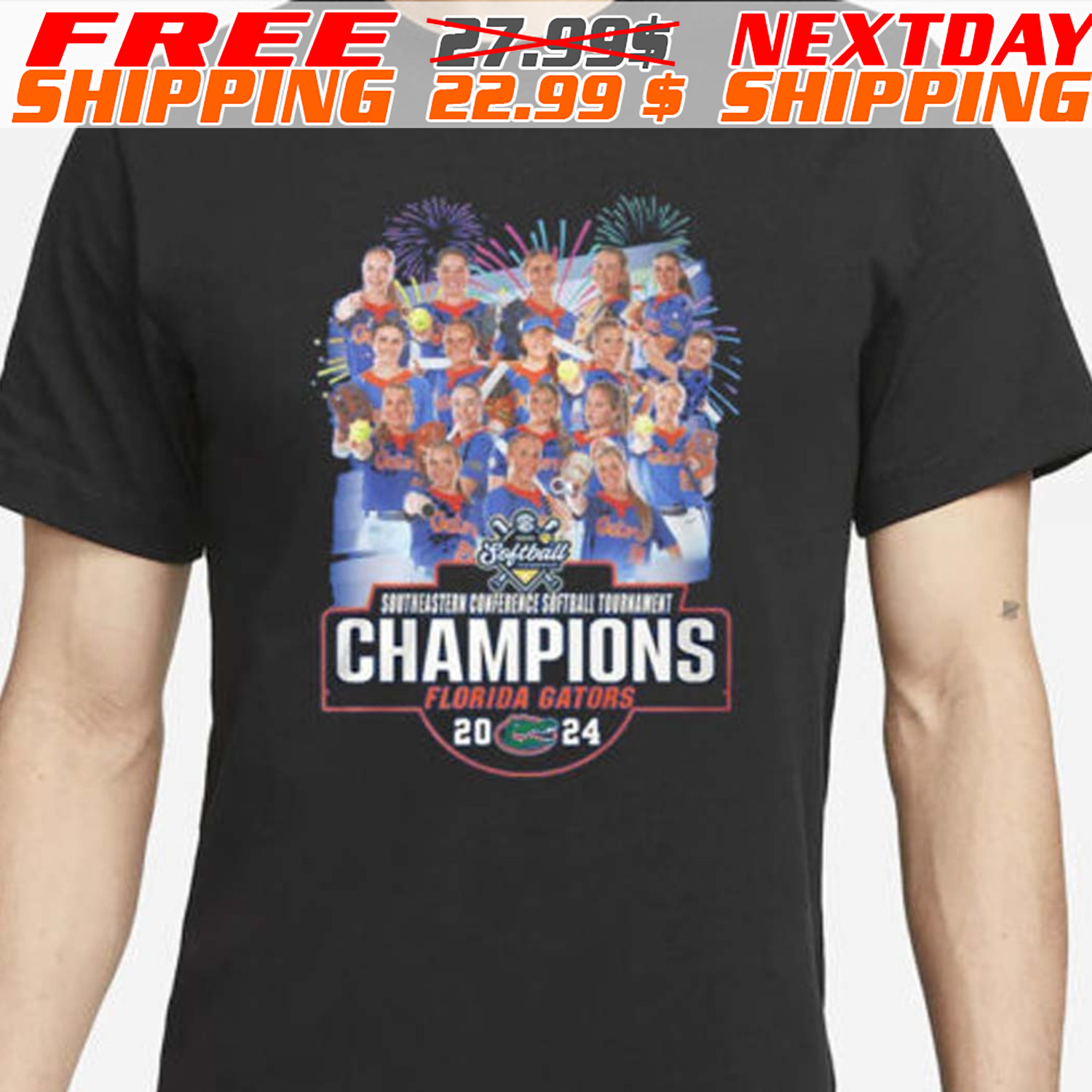 2024 Southeastern Conference Softball Tournament Champions Florida Gators Shirt