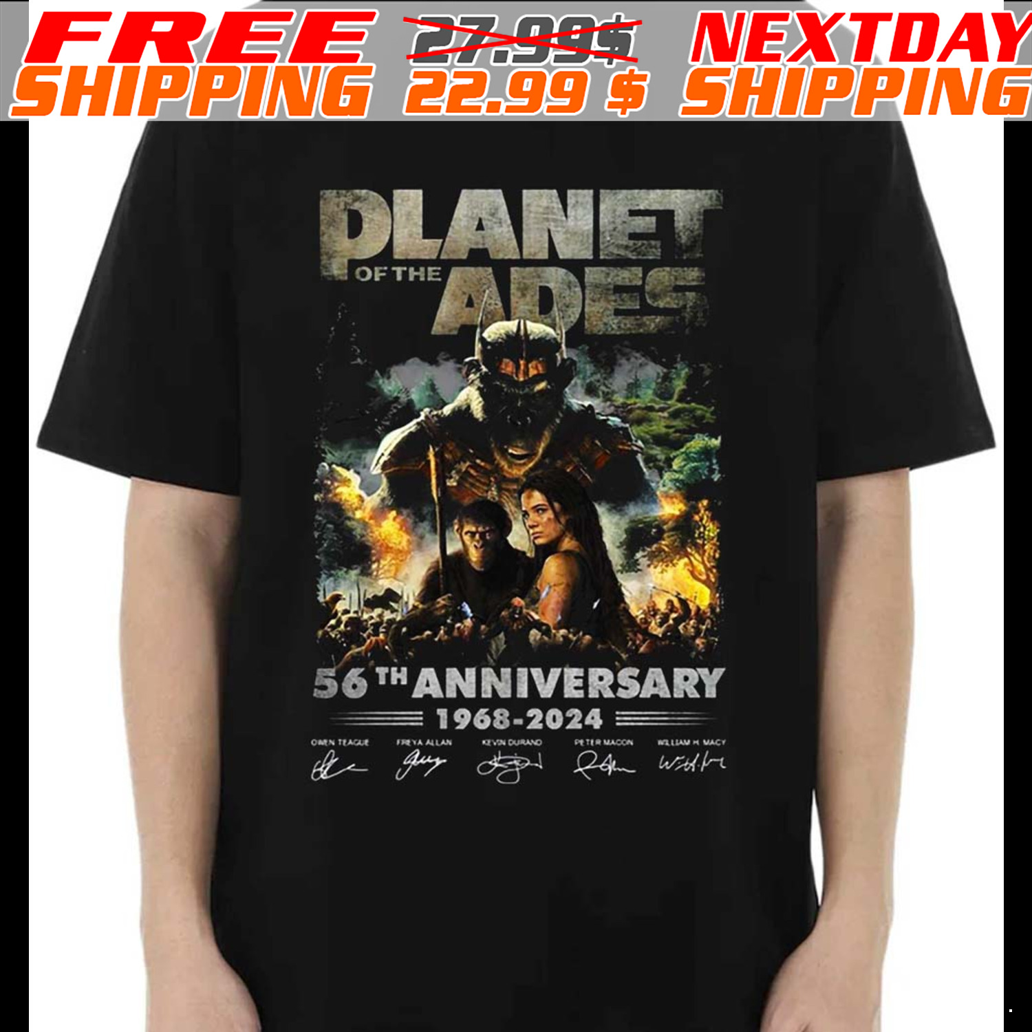 Kingdom Of The Planet Of The Apes 56th Anniversary 1968 2024 Thank You For The Memories Shirt