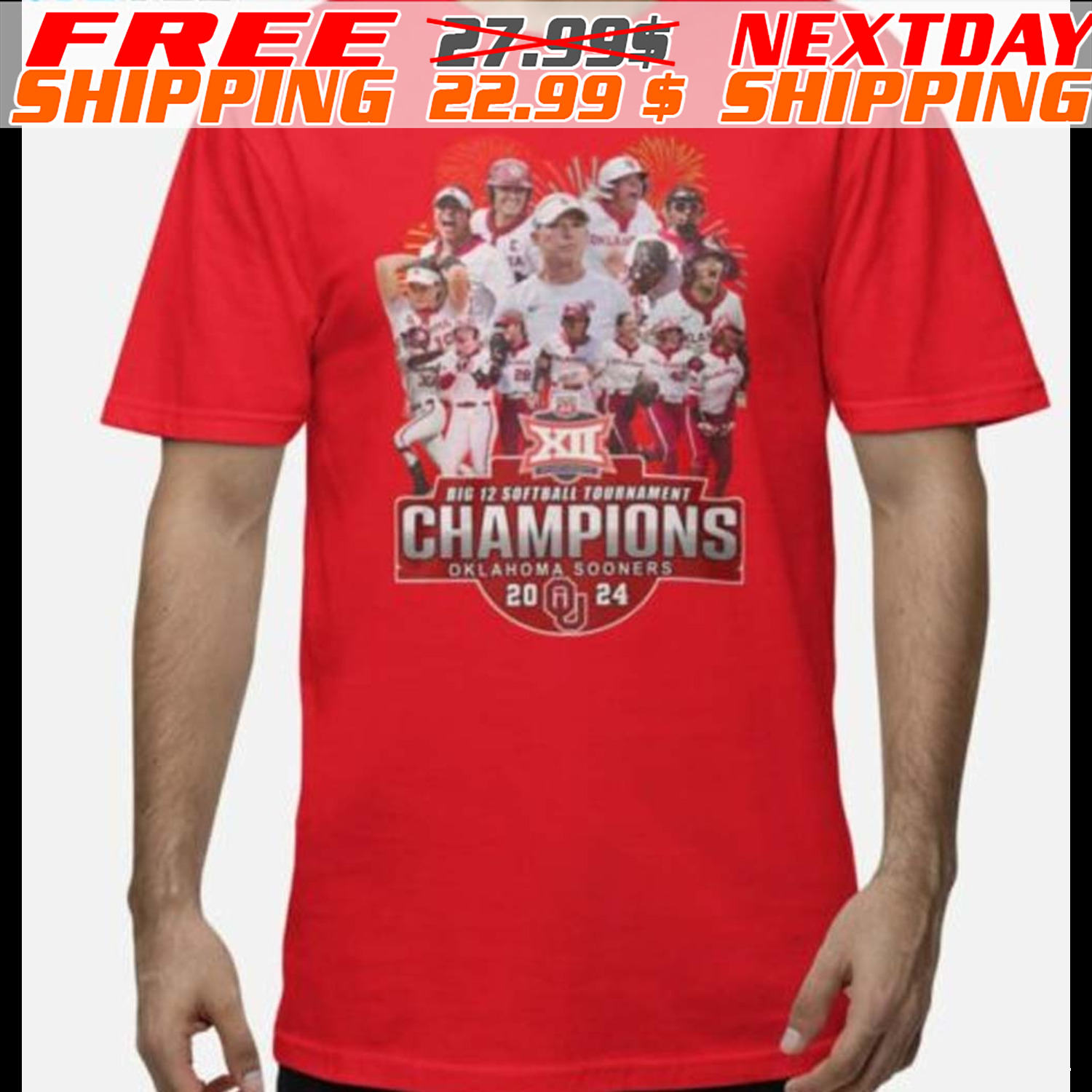 Sooners Big 12 Softball Tournament Champions 2024 Shirt