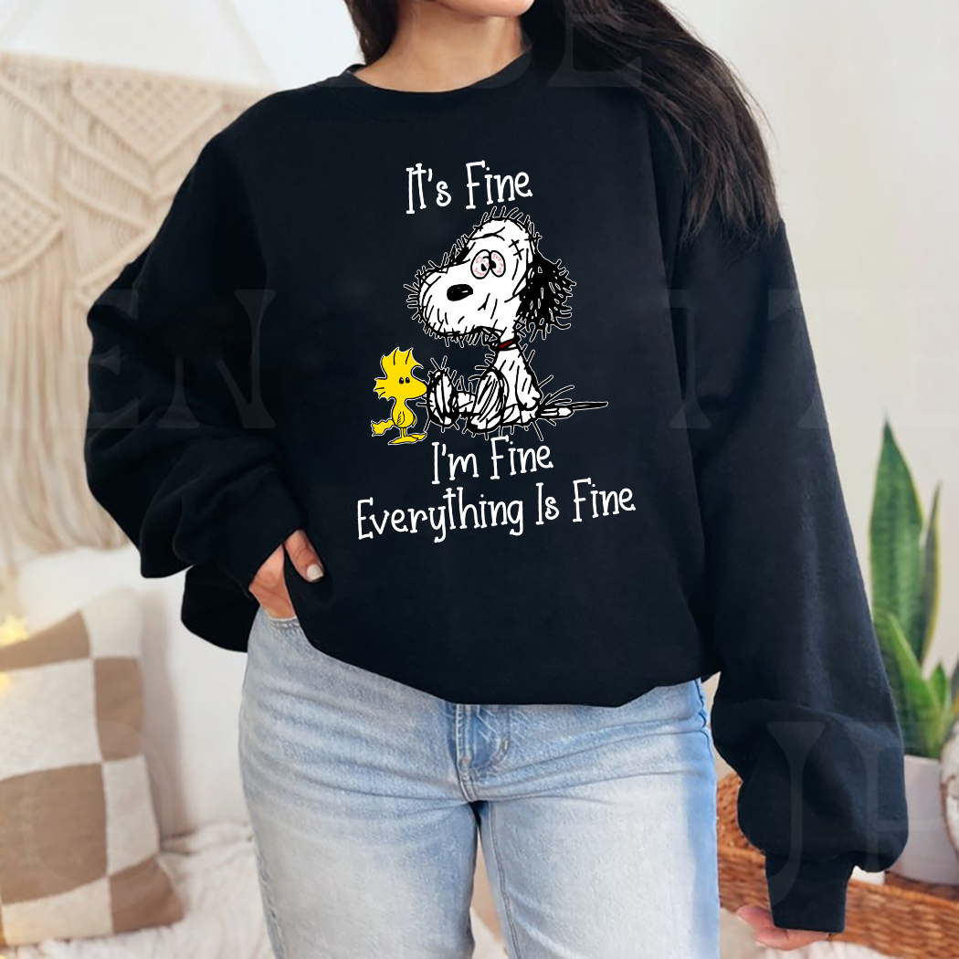 Snoopy And Woodstock It's Fine I'm FIne Everything Is Fine shirt 9 Snoopy And Woodstock It's Fine I'm FIne Everything Is Fine shirt 2 Picturestees Customized Gifts