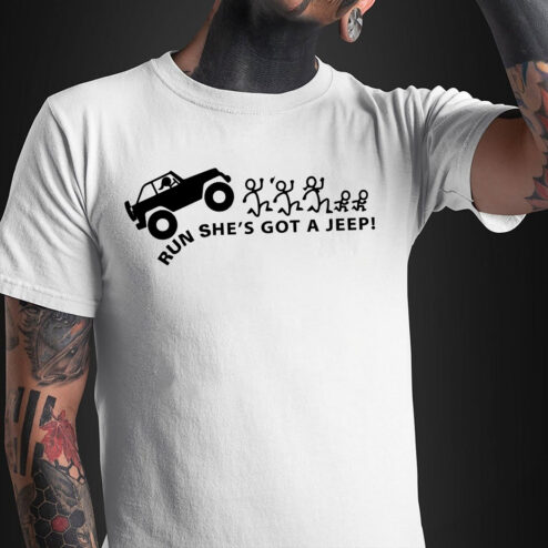 Run She's Got A Jeep shirt