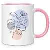 White 11oz + 15oz Ceramic Mug with Color Inside