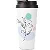 White 15oz Stainless Steel Travel Mug