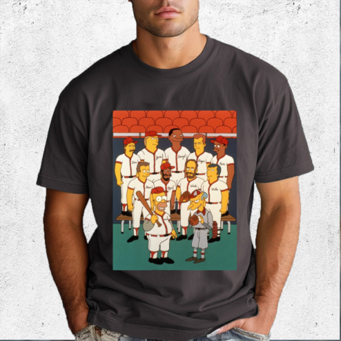 Mattingly Canseco Strawberry Clemens Griffey Sax Smith Boggs Scioscia in the Simpsons Shirt