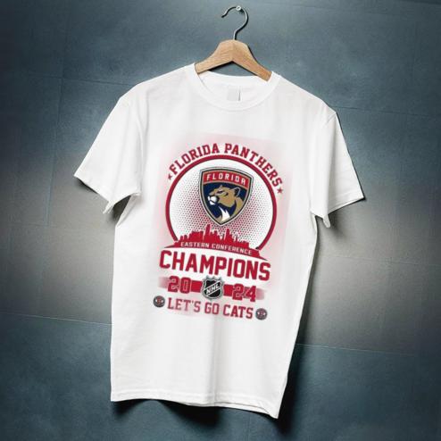 Florida Panthers Eastern Conference Champions Lets Go Cats 2024 Shirt