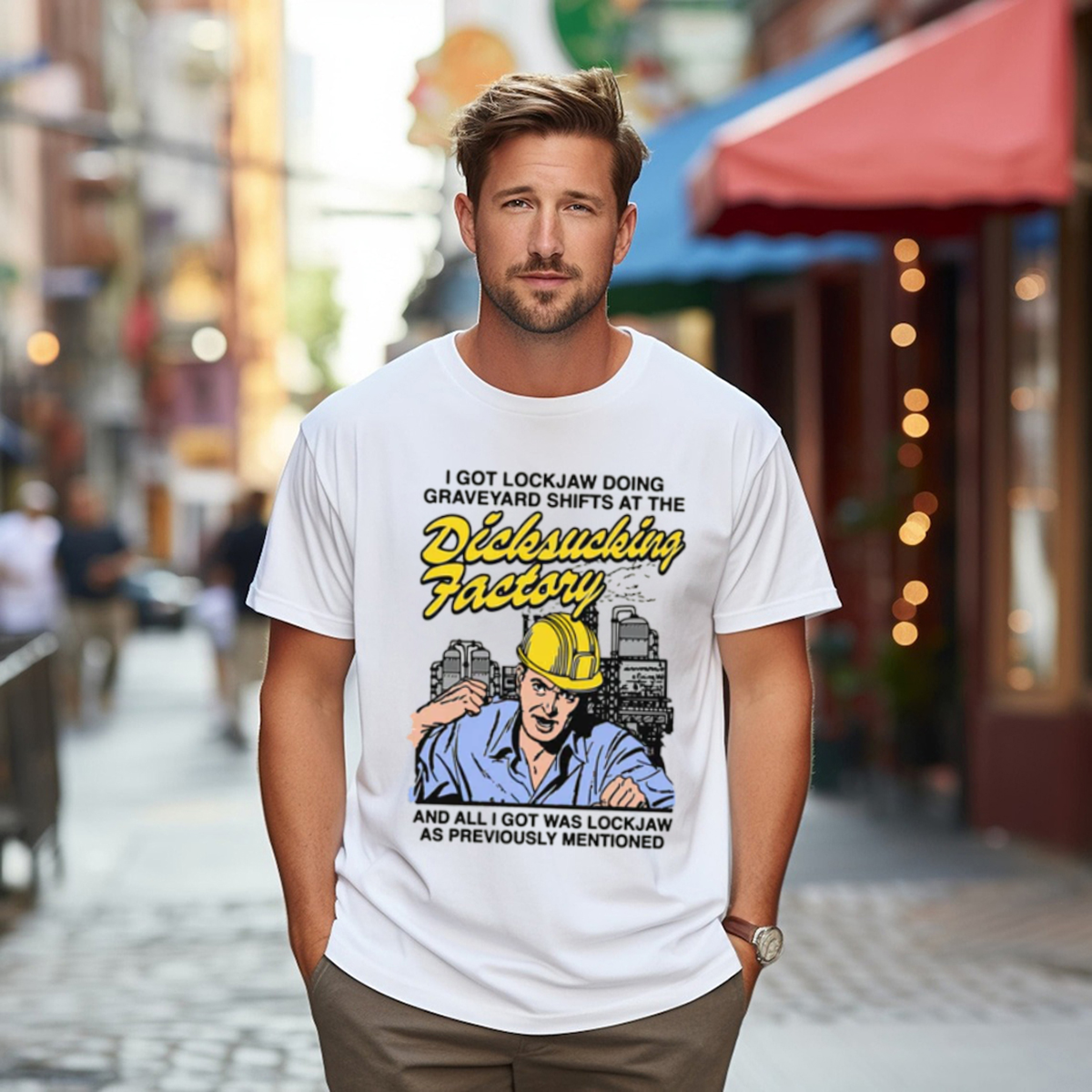 I Got Lockjaw Doing Graveyard Shifts At The Dicksucking Factory Shirt