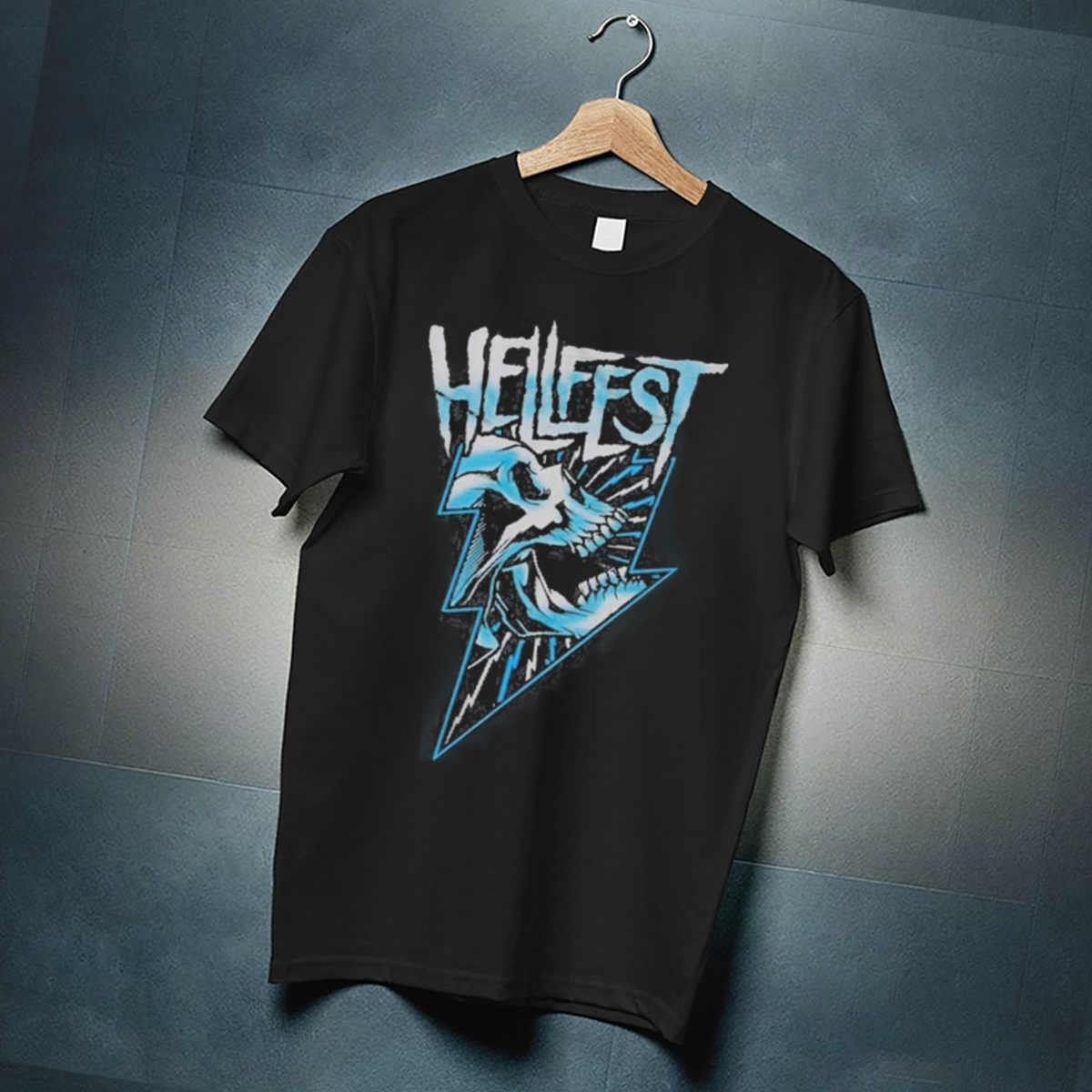 Skull Hellfest Lightning Homme Shirt