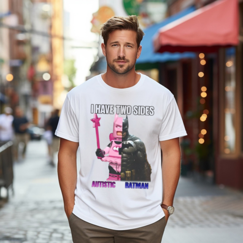 I Have Two Sides Autistic Batman Shirt