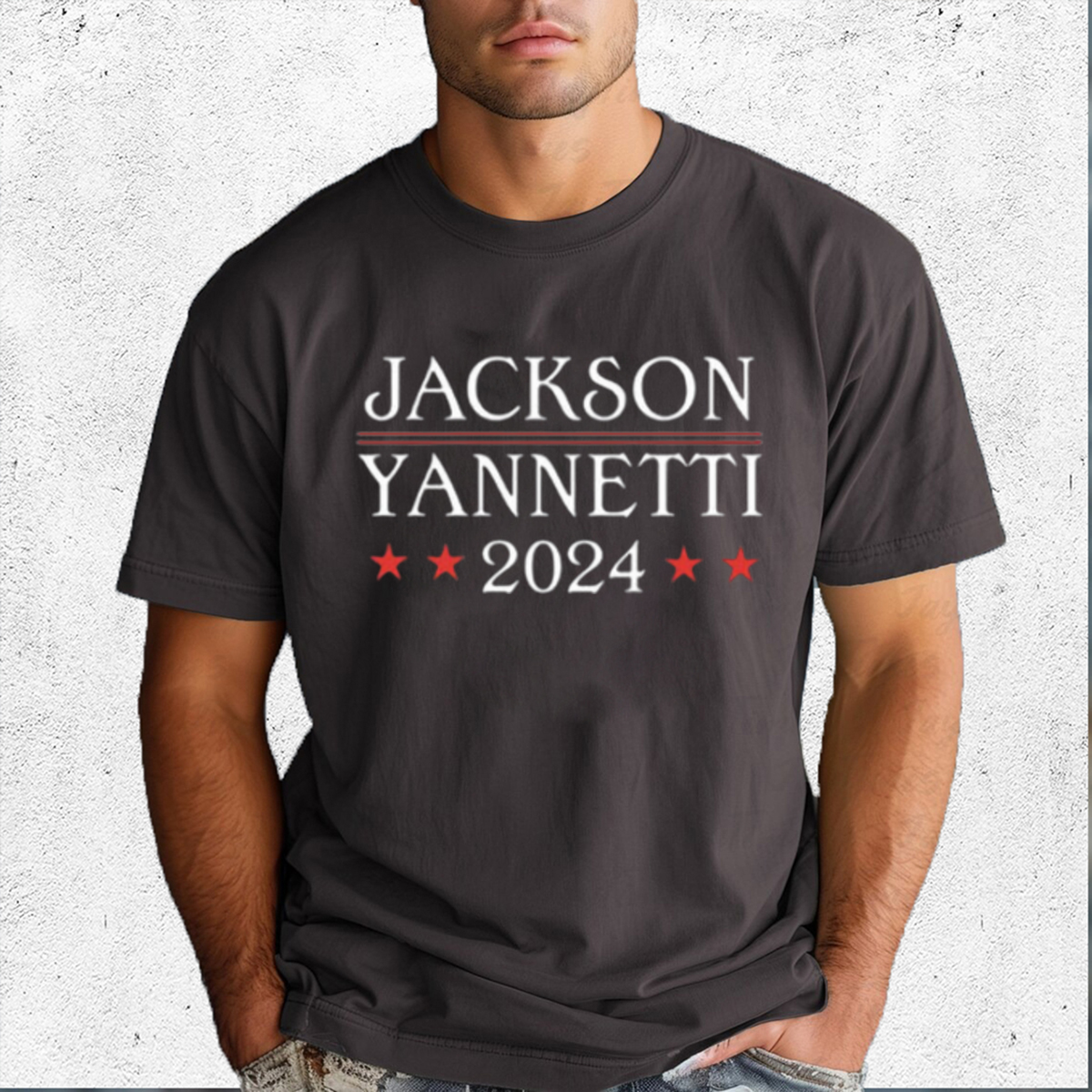 Aidan Kearney Wearing Jackson Yannetti 2024 Shirt