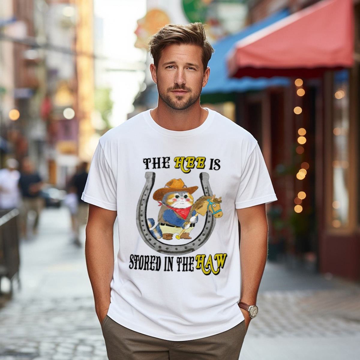 Cat The Hee Is Stored In The Haw Shirt
