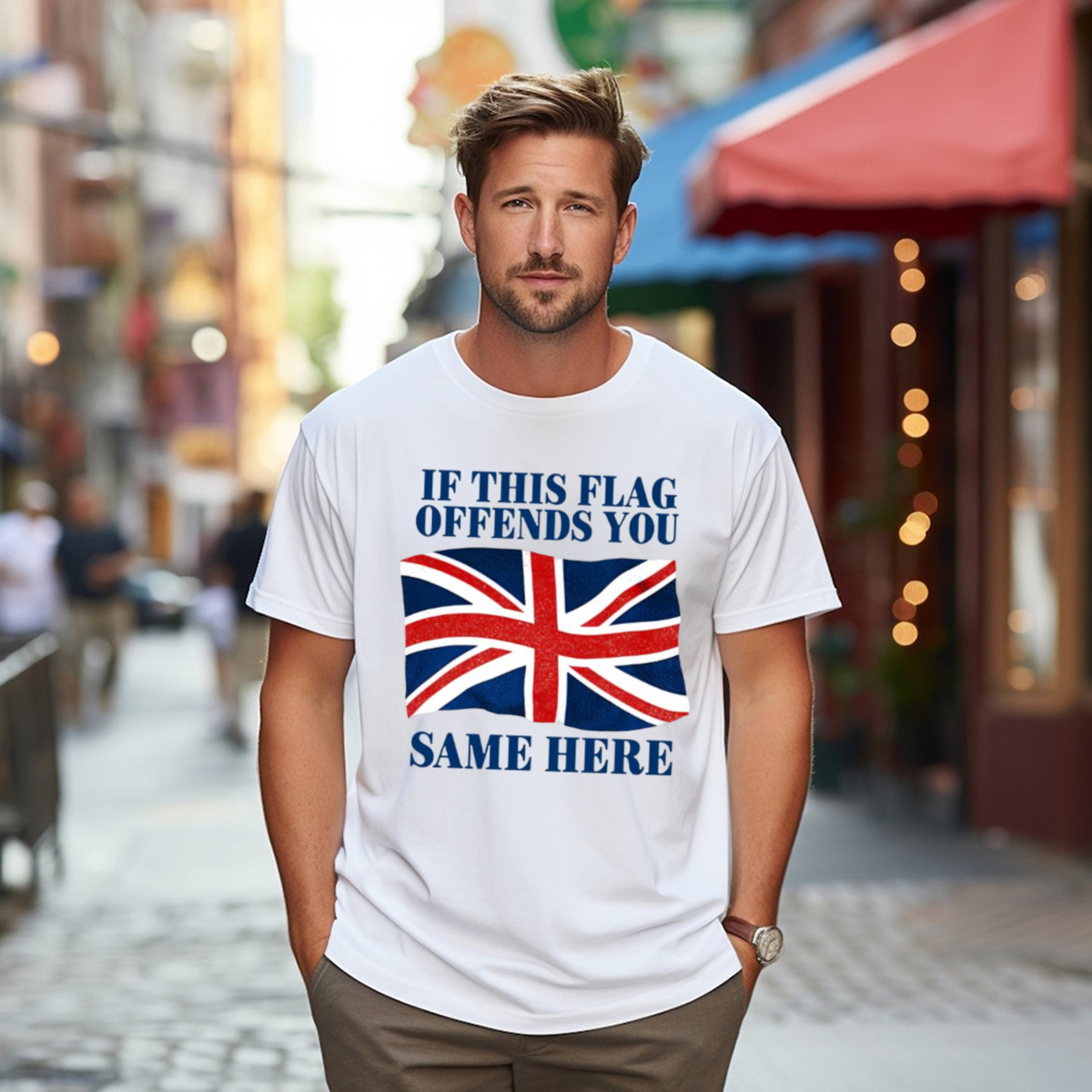 British If This Flag Offends You Same Here Shirt