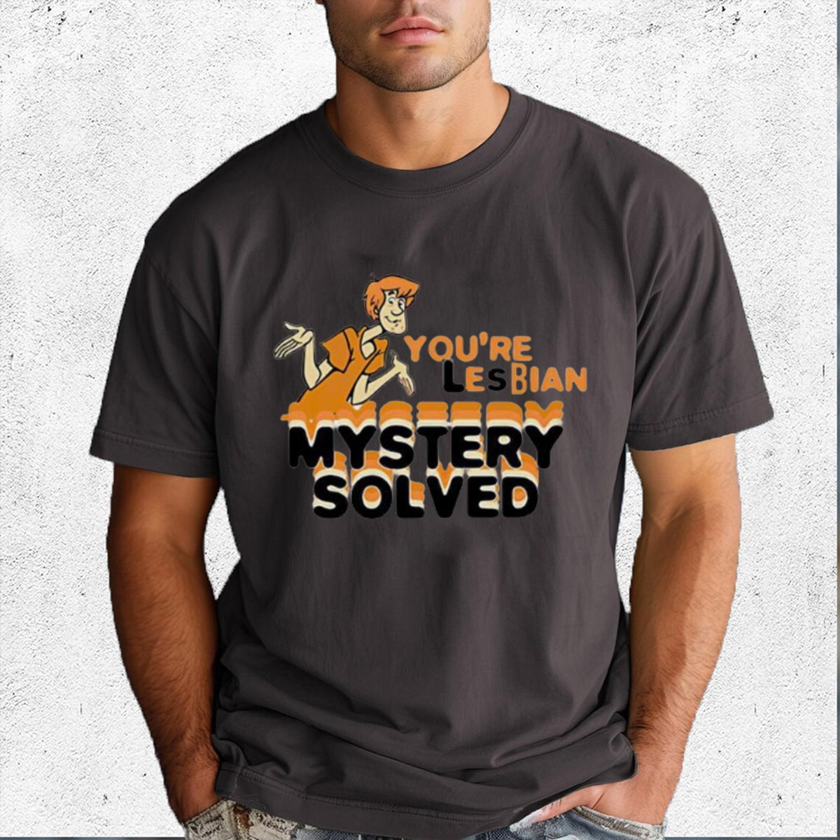 Shaggy Scooby Doo You Are Lesbian Mystery Solved 2024 Shirt