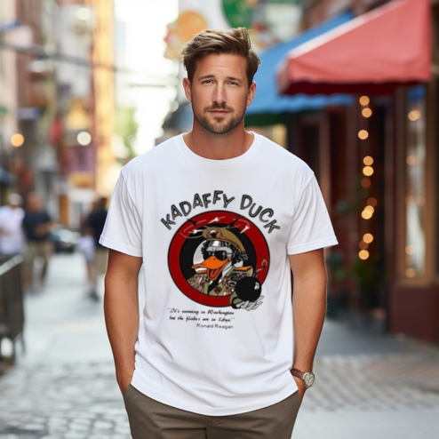 Kadaffy Duck It Is Snowing In Washington But The Hakes Are In Libya Shirt