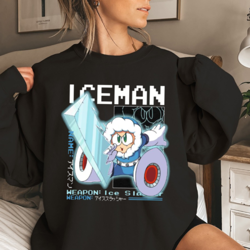 Mega Man Capcom Iceman Large Shirt