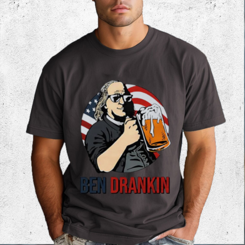 Ben Drankin Drink Bear 4th Of July 2024 Shirt